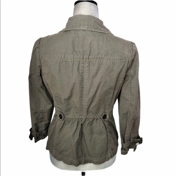 LOFT Twill Peplum Jacket - Picture 6 of 8